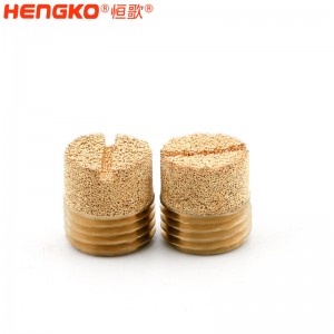 廠家生產加工1分2分4分8分青銅HD型消音器耐高溫消音降噪，氣動元件電磁閥堵頭消音器
