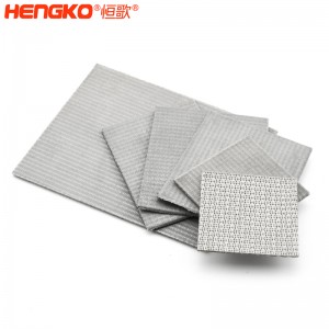 源頭廠家供應燒結網濾芯金屬濾芯濾板過濾精度均勻,應用于雜質分離過濾