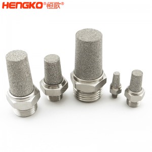 316不銹鋼粉末燒結消聲器_降噪音多規(guī)格氣動閥消音器氣動接頭