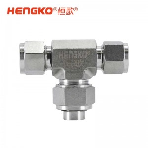 三通接頭過濾器_316L不銹鋼卡套過濾器T型三通