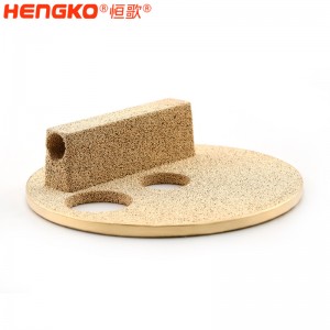 恒歌金屬微米多孔粉末燒結黃銅、青銅、銅濾芯濾筒 按需設計各規格銅濾芯過濾器