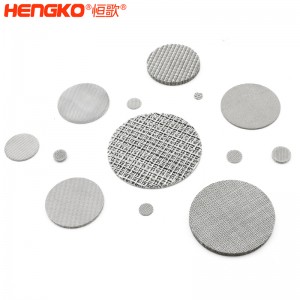 濾芯廠家生產(chǎn)氧氣傳感器不銹鋼燒結(jié)防爆網(wǎng)孔隙均勻,多層網(wǎng)燒結(jié)濾片隔爆元件