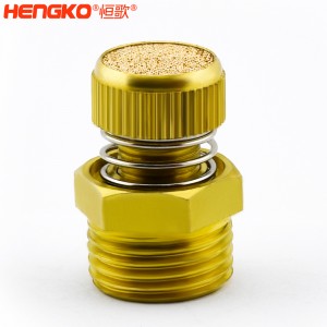 廠家批發HSD型可調節青銅消聲消音器多規格耐高溫消音降噪，用于電磁閥氣動靜音器接頭
