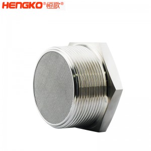 恒歌不銹鋼絲網濾芯燒結網消聲器消音器耐熱排氣均勻,應用于排風管消音